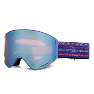 Custom Logo Ski Eyewear Anti-Fog Polarized Lenses Magnetic Lens Adjustment