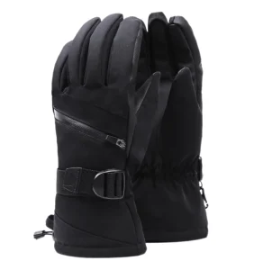 Custom Logo Ski Gloves Full Finger Waterproof Windproof Snowboard Gloves with Reinforced Palm for Men Winter Sport