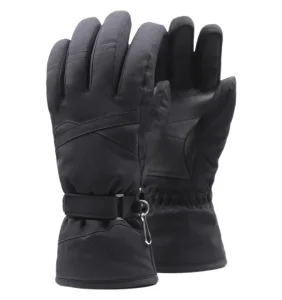 Custom Logo Ski Gloves Full Finger Waterproof Windproof Snowboard Gloves with Reinforced Palm for Men Winter Sport