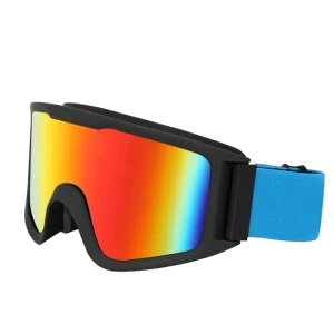 Custom Logo Ski Goggles Full Coverage Snow Sports Eyewear Polarized Mirror Lenses OEM Mirror Windproof Snowboard Safety Glasses