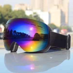 Custom Logo Ski Goggles UV400 Protection Double-Layer Anti-Fog Snow Goggles
