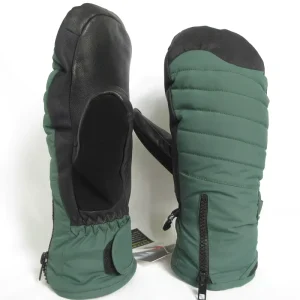 Custom Logo Unisex Ski Mittens Waterproof PU Leather Palm Winter Warm Snowboard Mittens for Unisex Outdoor Sports