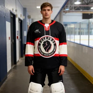 Custom Made PUCKPROS Men’s Hockey Training Jersey 100% Polyester Sublimation Printing Breathable Anti Bacterial Eco Friendly