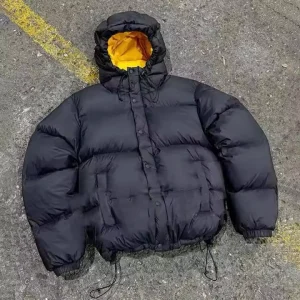 Custom Manufacturer Women’s Cropped Nylon Hooded Waterproof Puffer Jacket