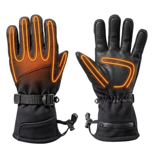 Custom Outdoor Heated Gloves Rechargeable with UV Protection Electric Battery Rechargeable for Winter Skiing and Motorcycling