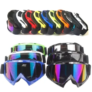 Custom PC Full Rim Sports Eyewear for Motorcycle ATV Dirt Bike Racing MX Off Road Ski Cycling Motocross Protect Eyes