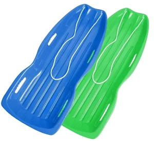 Custom Snow Sledge Downhill Flexible Adults and Kids Plastic Toboggan Sled Christmas Sleigh for Adult Children Grass Board