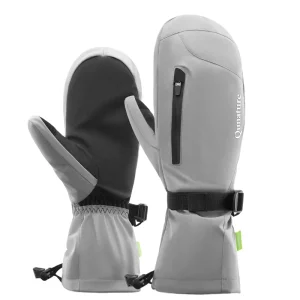 Custom Sport Winter Ski Snowboard Gloves with Touchscreen Waterproof Breathable Fingerless Mittens