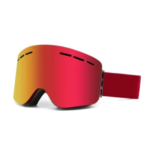 Custom Strap Men’s Ski Goggles with Anti Fog Photochromic Spherical Lens UV Protection Elastic Fit for Skiing
