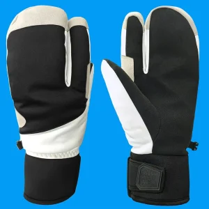 Custom Unisex Snowboard Gloves Microfiber Touchscreen Fingertips Hook Loop Closure Lightweight Optional 3M for Primaloft