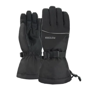 Custom Waterproof Thermal Touchscreen Ski Gloves with Zipper