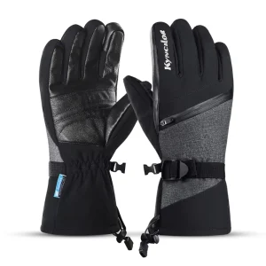 Custom Waterproof Touchscreen Ski Gloves for Snowboarding, Motorcycle Racing, and Cycling