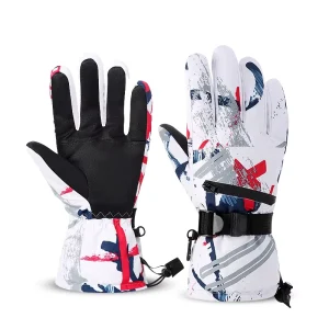 Custom Waterproof Unisex Ski Gloves for Ice Climbing Snowboarding Winter Snow Gloves