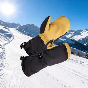 Custom Waterproof Warm Snow Ski Gloves Women’s & Men’s Flexible Windproof Mittens Ski & Snowboard Gloves