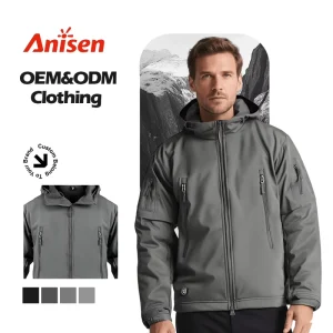 Custom Windproof Waterproof Softshell Sport Outdoor Polyester Fleece Rain Tactical Winter Hardshell Hunting Windbreaker Jacket