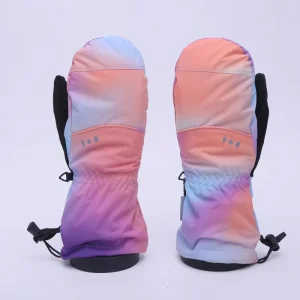 Custom Winter Unisex Ski and Snowboard Gloves with Touchscreen Waterproof Insulation Anti-Slip Webbing Strap