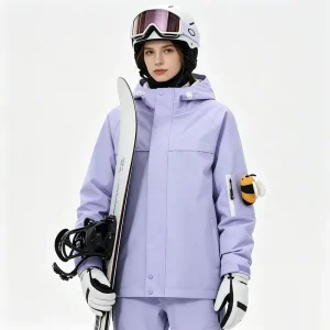 Custom Women’s Winter Ski Performance Jacket Thermal Windproof Waterproof Outdoor Ski Suit