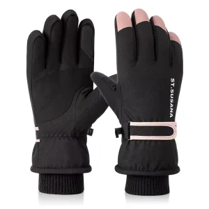 Custom logo Outdoor Motorcycle Touch Screen Snow Waterproof Snowboard Winter Women Ski Gloves
