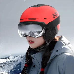 Customizable Dual Sport Adult Ski Helmet with CE EN1077 & Goggles Hot Sales OEM Winter Ski & Snowboarding Equipment