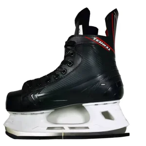 Customizable Impact-Resistant Winter Rental Hockey Ice Skates with Stainless Steel Blades and PU Upper