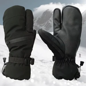 Customizable Insulated Waterproof Ski Mittens for Men, Women, and Kids