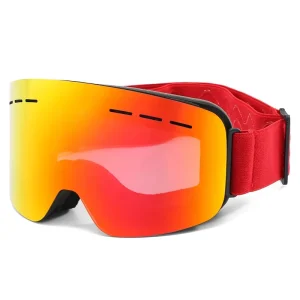 Customizable Men’s Outdoor Ski Goggles UV400 Mirror Coating Snowboard Glasses Available for Sports Enthusiasts