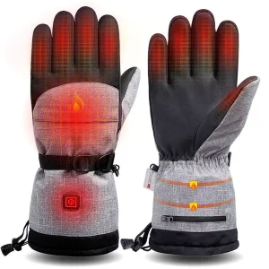 Customizable Outdoor Ski Gloves with USB Rechargeable Fleece Heating