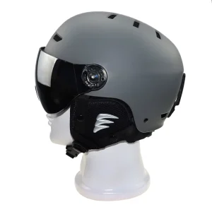 Customizable Ski Helmet with Adjustable Visor and Shockproof Design