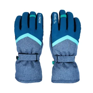 Customization Unisex Winter Sports Ski Gloves Thermal Insulated Windproof Waterproof Split Finger Touchscreen Compatible