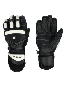 Customize Top quality Leather Gloves for Skiing Unisex All Seasons Hook & Loop Closure Waterproof Wind Resistant Outdoor Warmth