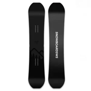 Customized Beginner Snowboards Equipment Adult Medium Hardness Freestyle Camber Black Resort Lightweight Skiing Ski