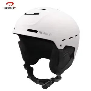 Customized Cycling Security Mountain Outdoor Sport White Cover Ski Goggles Snowboard Snow ABS Helmet with Goggles Strap