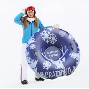 Customized Inflatable All-Terrain Snow Tube for Hills and Slopes with Cushioned Design and Quick-Inflate Valve