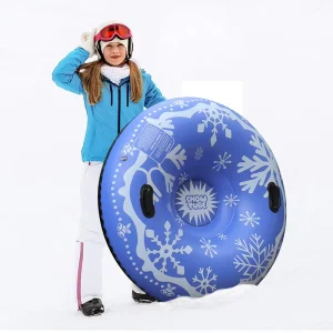 Customized Inflatable All-Terrain Snow Tube for Hills and Slopes with Quick-Inflate Valve