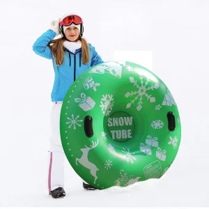 Customized Inflatable All-Terrain Snow Tube with Cushioned Design and Quick-Inflate Valve