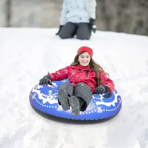 Customized Inflatable All-Terrain Snow Tube with Cushioned Design and Quick-Inflate Valve