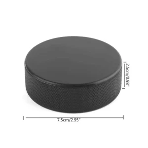 Customized Printing Logo Rubber Official Ice Hockey Puck 75mmand25mm Rubber Official Ice Hockey