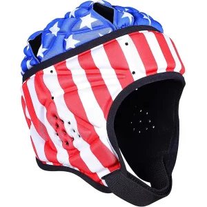 Customized Rugby Helmet for Skiing and Cycling. EVA Impact resistant Head protection for Children. Anti falling Headgear Cap
