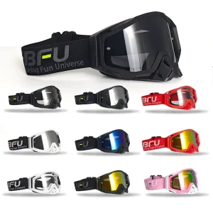 Cycling Goggles Anti-Glare Windproof UV Protection Replaceable Lenses Lightweight MTB BMX ATV