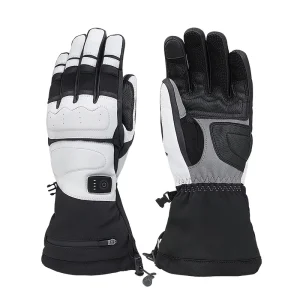 DC Interface Heated Gloves 3000 mAh Rechargeable Battery Powered Hand Warmer Gloves for Hunting Fishing and Motorcycling