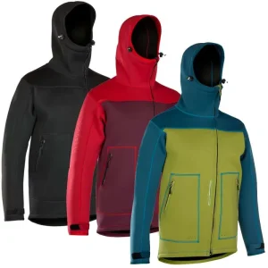 DIVESTAR Men’ Custom 3MM Neoprene Front Zipper Keep Warm Waterproof Surf Hoodie Diving Shelter Jacket With Large Pockets