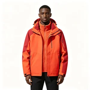 Detachable Fleece-Lined Hard Shell Jacket, Breathable and Durable