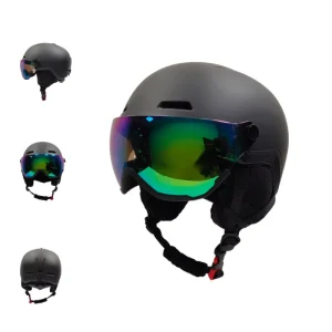 Direct Custom CE Ski Helmet with Goggles for Adults and Youth Removable for Winter Snowboarding and Skiing