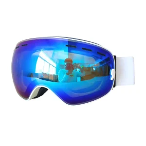 Double-Layer Magnetic Polarized Ski Goggles with Anti-Fog Lens