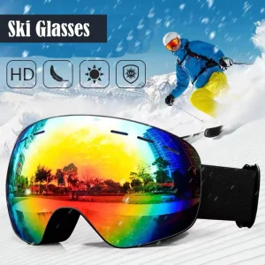 Double-Lens Anti-Fog Ski Snowboard Snowmobile Goggles