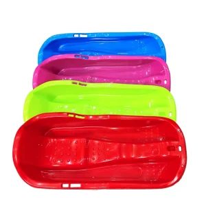 Double Thickened Snowboard Sled for Adults and Children Winter Snowboard with Brakes for Parent Child Fun
