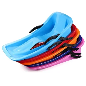 Downhill Sprinter Durable HDPE Kids Toddler Cold Resistant Toboggan Snow Sled with Pull Rope and Handles Customized Color & Logo