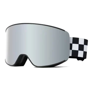 Dual Layer Ski Goggles Removable Frameless Snow Sports Eyewear Polarized Mirror Lens Skiing Snowboard Safety Glasses Custom Logo