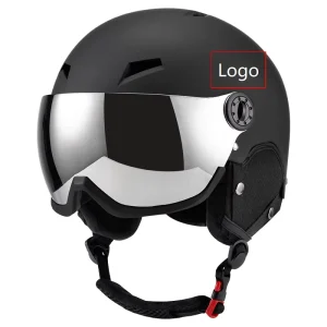 Dual Sport Ski Helmet with Adjustable Visor and Removable Liner