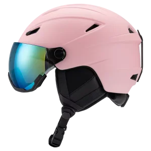Dual Sport Ski & Snowboard Helmet One-Piece CE EN 1077 Certified with Lens for Winter Sports Men and Women